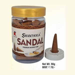 Shanthala Sandal Premium Incense Cones Net.Wt.90 g