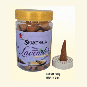 Shanthala Lavender Premium Incense Cones Net.Wt.90 g