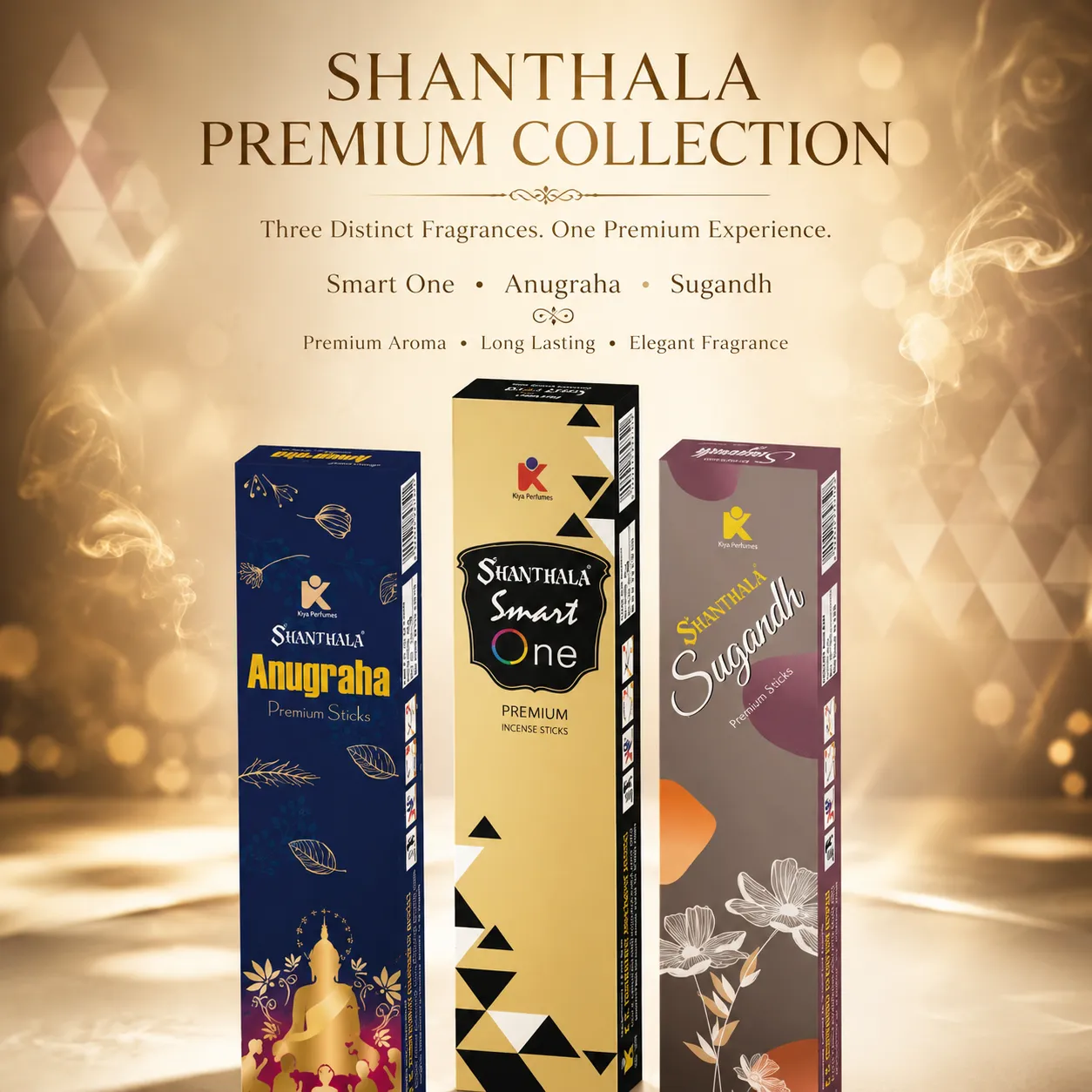 Shanthala Royal Family Mega Saver Gift Pack 3 in 1 Premium Incense Sticks - Image 2