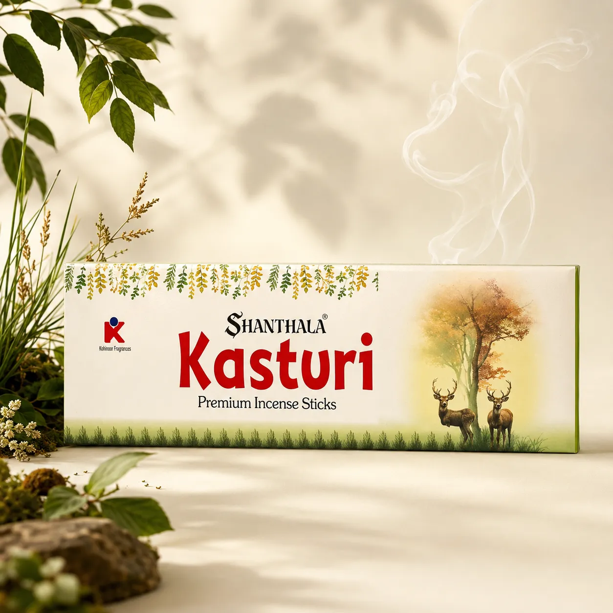Shanthala Kasturi Premium Pouches 6pc Dangler Incense Sticks 20g