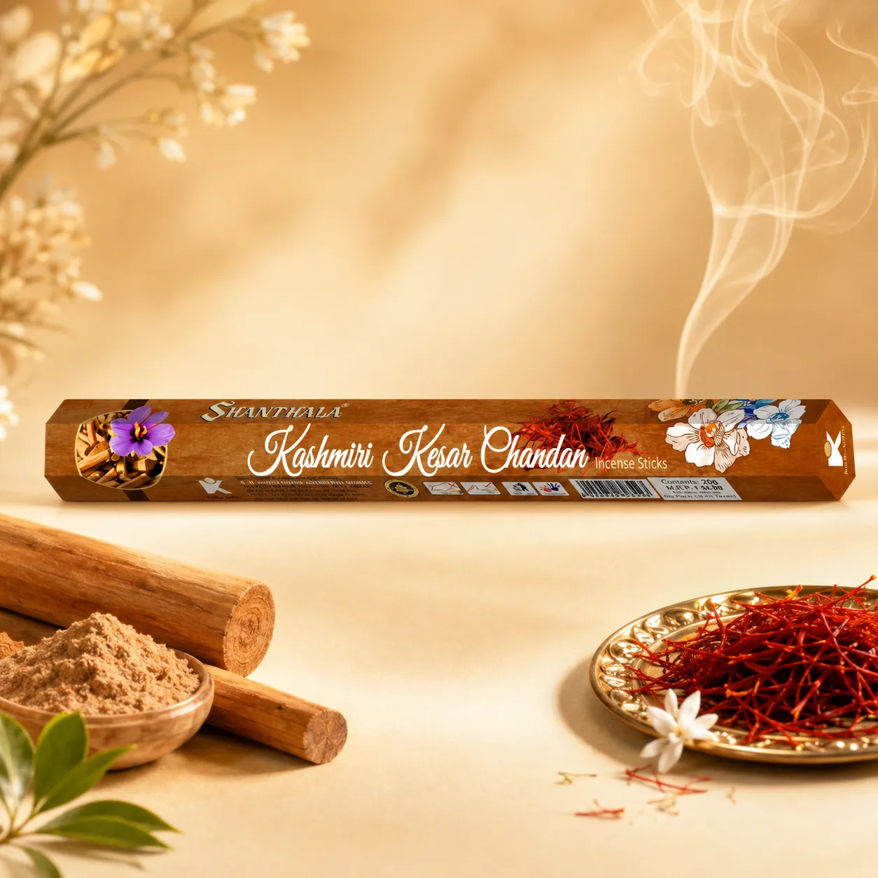 Shanthala Kashmiri Kesar Chandan Hexagon Range Incense Sticks 13g