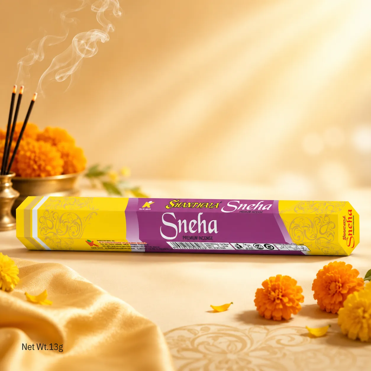 Shanthala Sneha Hexagon Range Incense Sticks 13g