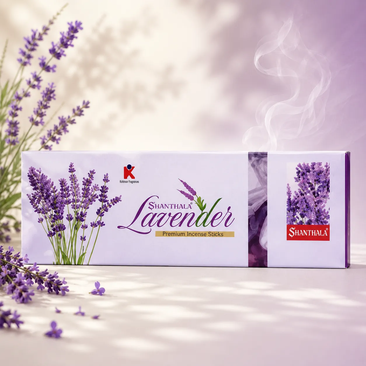 Shanthala Lavender Premium Pouches 6pc Dangler Incense Sticks 22g