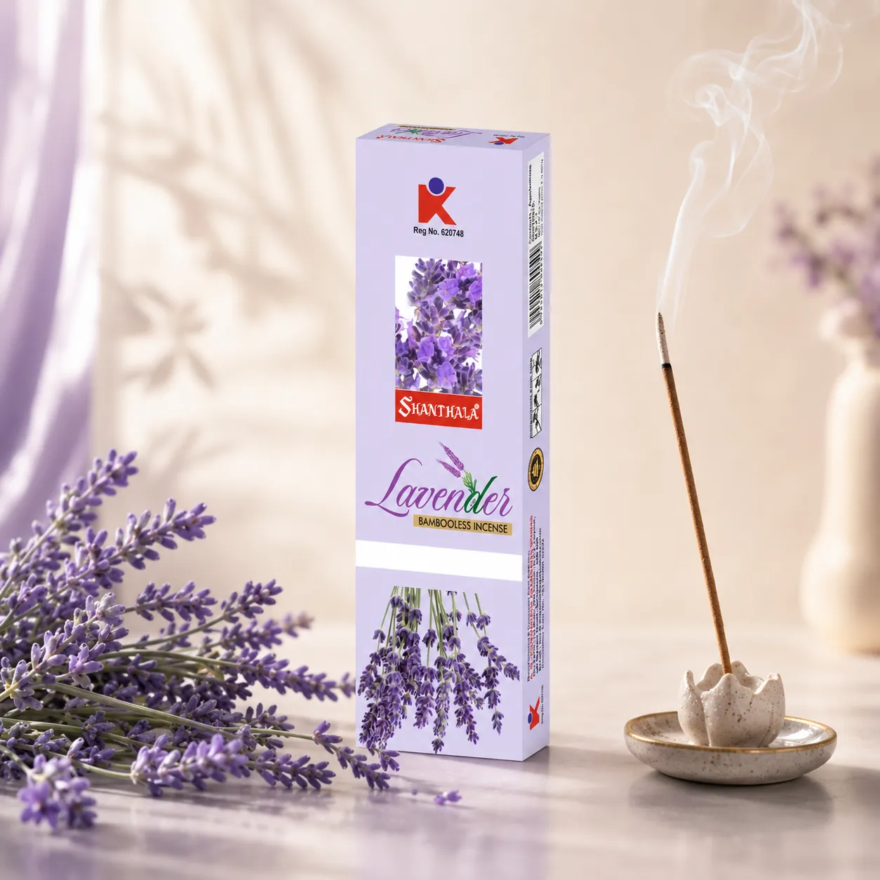 Shanthala Lavender Bambooless Incense Sticks 90g