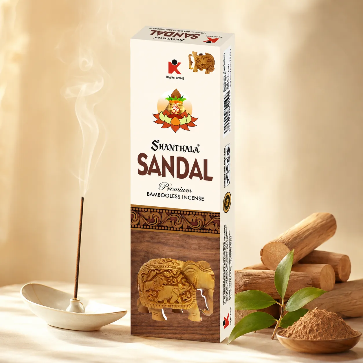 Shanthala Sandal Bambooless Incense Sticks 90g