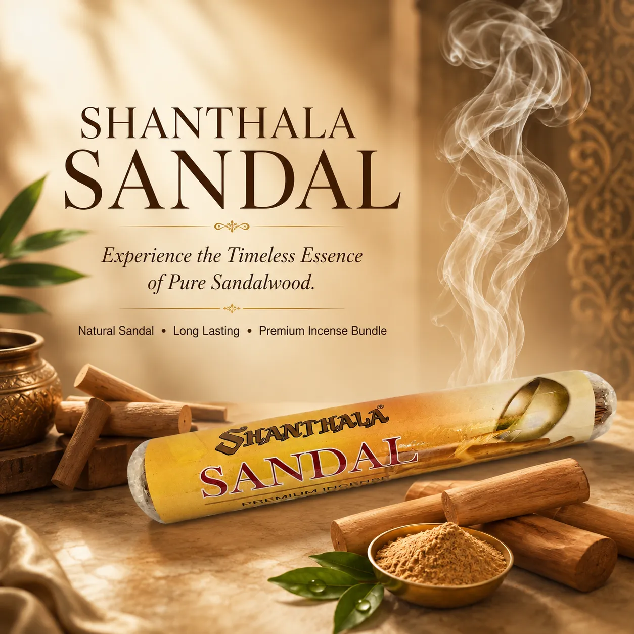 Shanthala Sandal Mutha Pack Bundle Incense Sticks 250g - Image 2