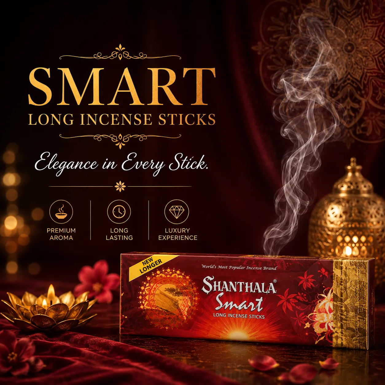 Shanthala Smart Premium Pouches 6pc Dangler Incense Sticks 22g - Image 2