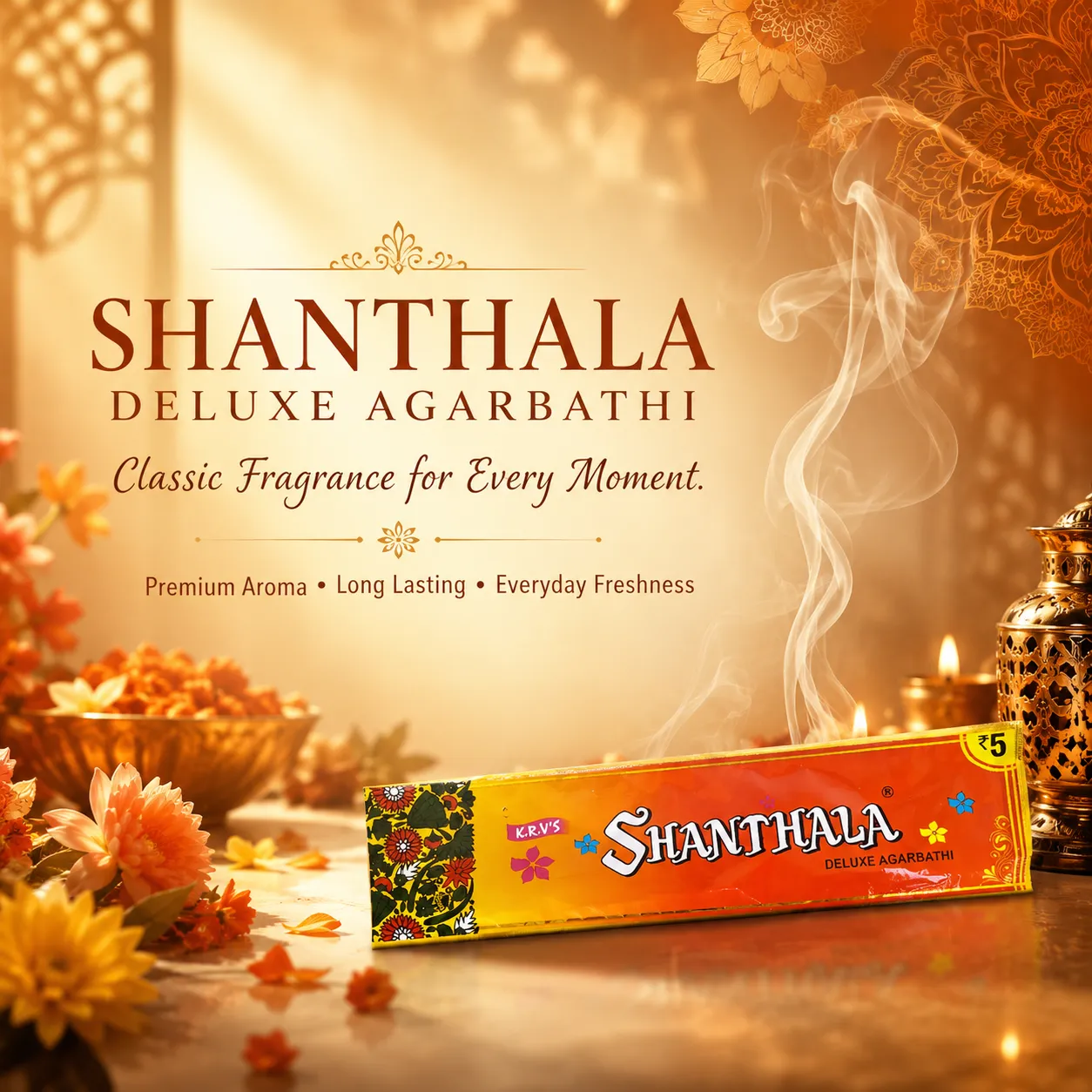 Shanthala Deluxe Small Pouches Range Incense Sticks 10g - Image 2