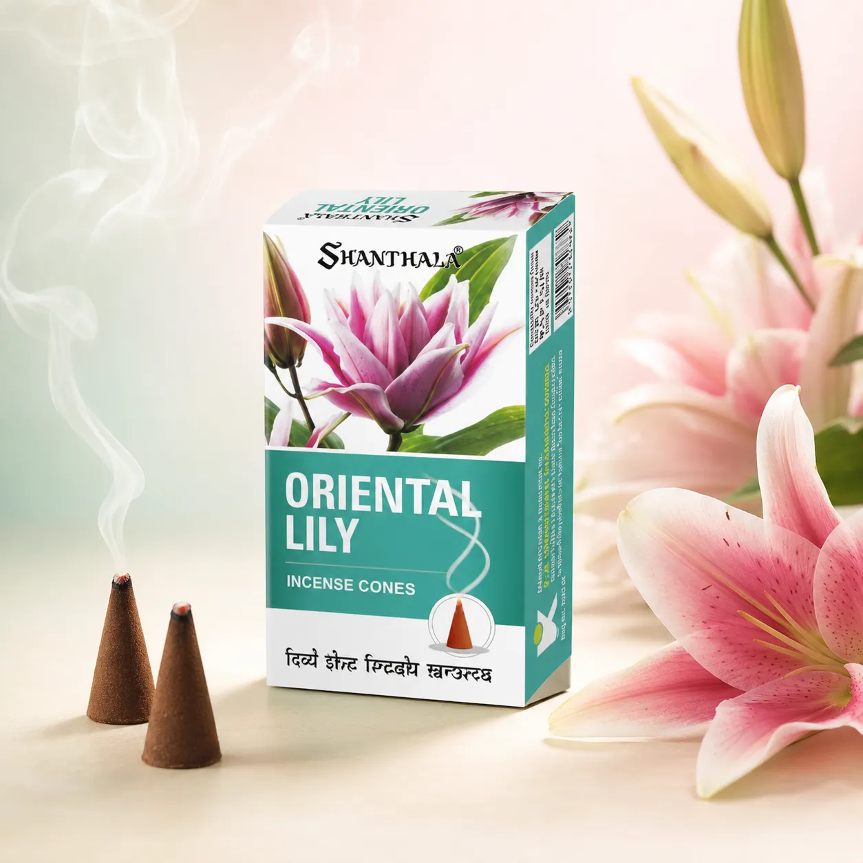 Shanthala Oriental Lily Premium Incense Cones 25g