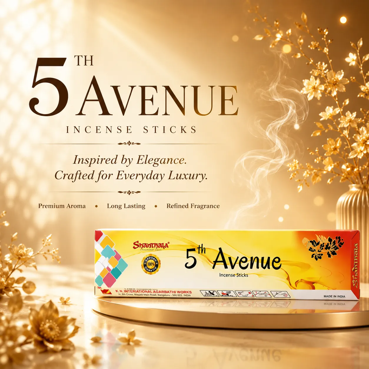 Shanthala 5th Avenue Incense Sticks 90g - Image 2