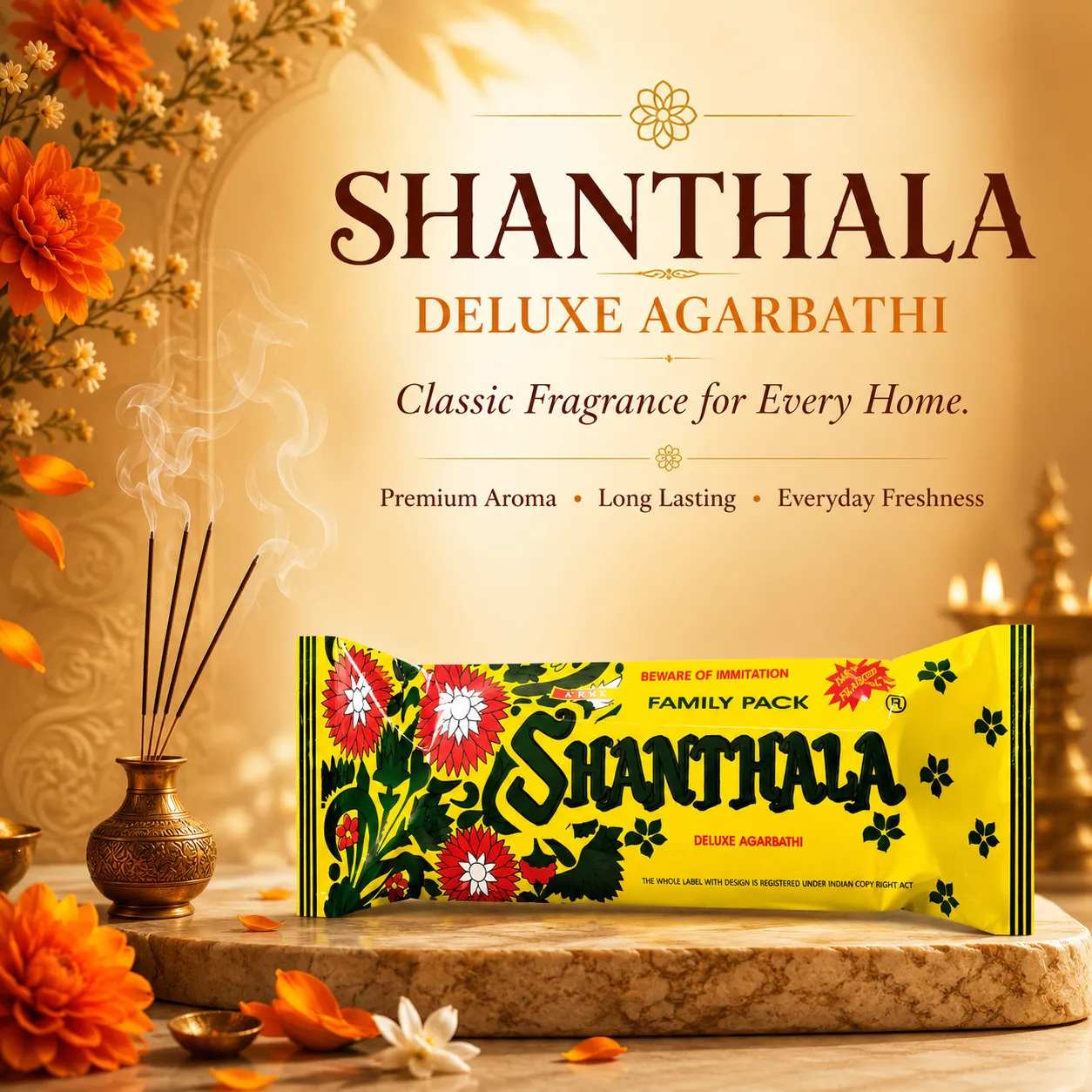 Shanthala Tubes Range Incense Sticks 75g - Image 2