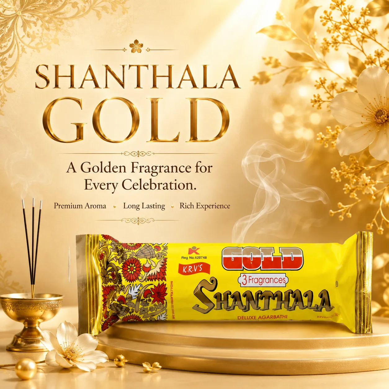 Shanthala Tubes Range Incense Sticks 54g - Image 2