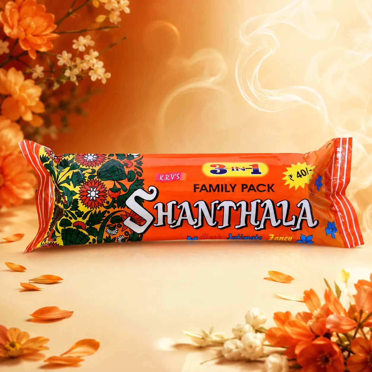 Shanthala 3 in 1 Family Pack Tubes Range Incense Sticks 75g