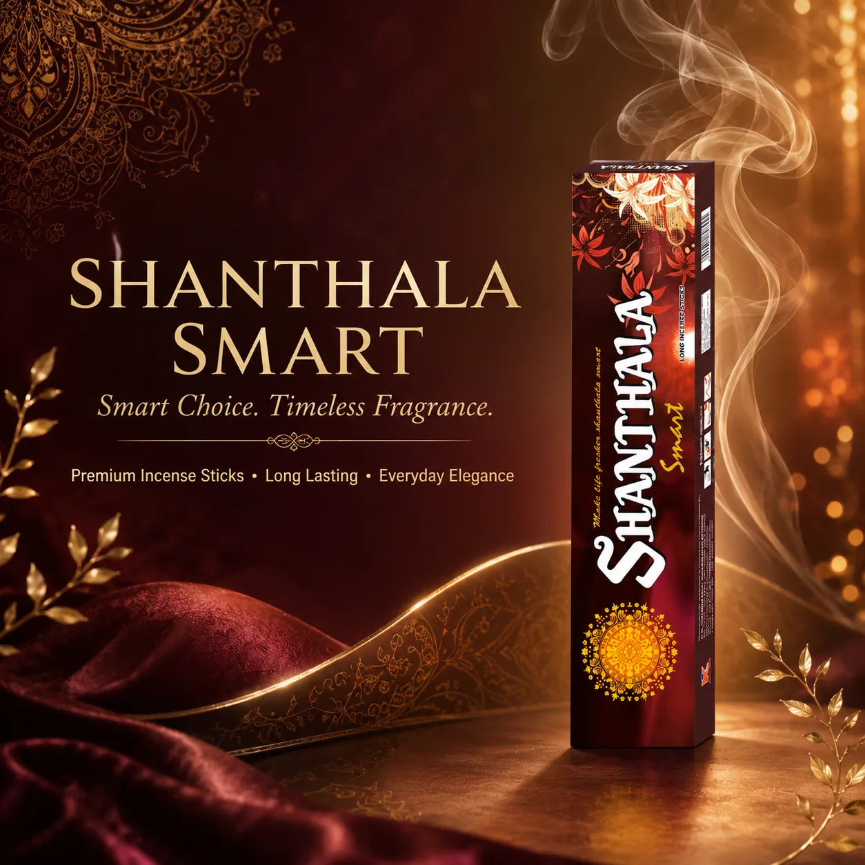Shanthala Smart Economy Boxes Long Incense Sticks 90g - Image 2