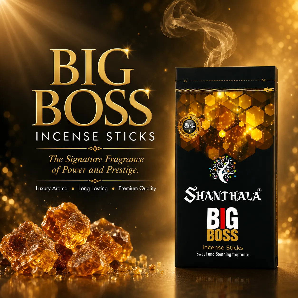 Shanthala Big Boss Incense Sticks 120g - Image 2