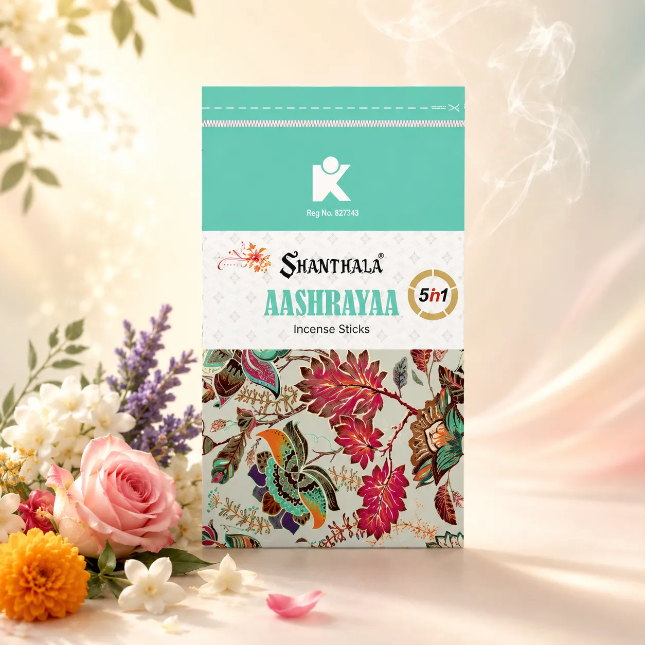 Shanthala Aashrayaa Economy Range Zipper Incense Sticks 400g