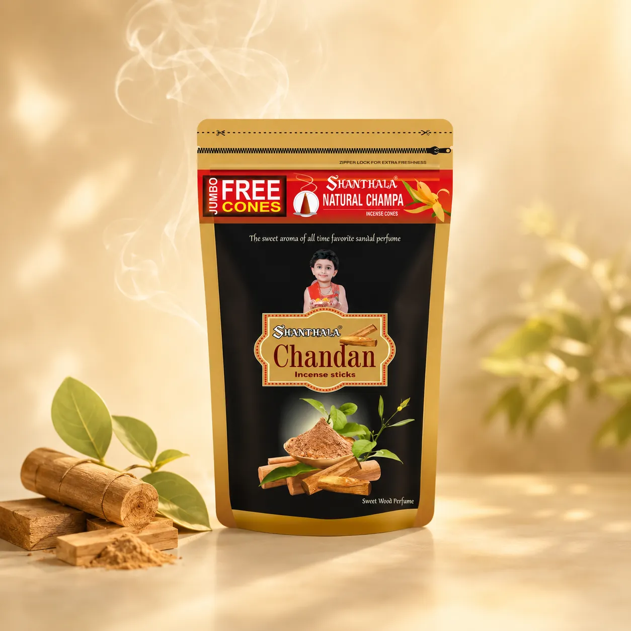 Shanthala Chandan Premium Incense Sticks 250g