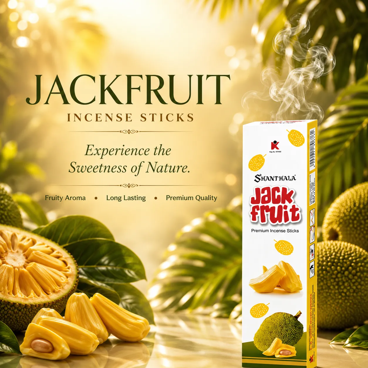 Shanthala Jack Fruit Premium Incense Sticks 90g - Image 2