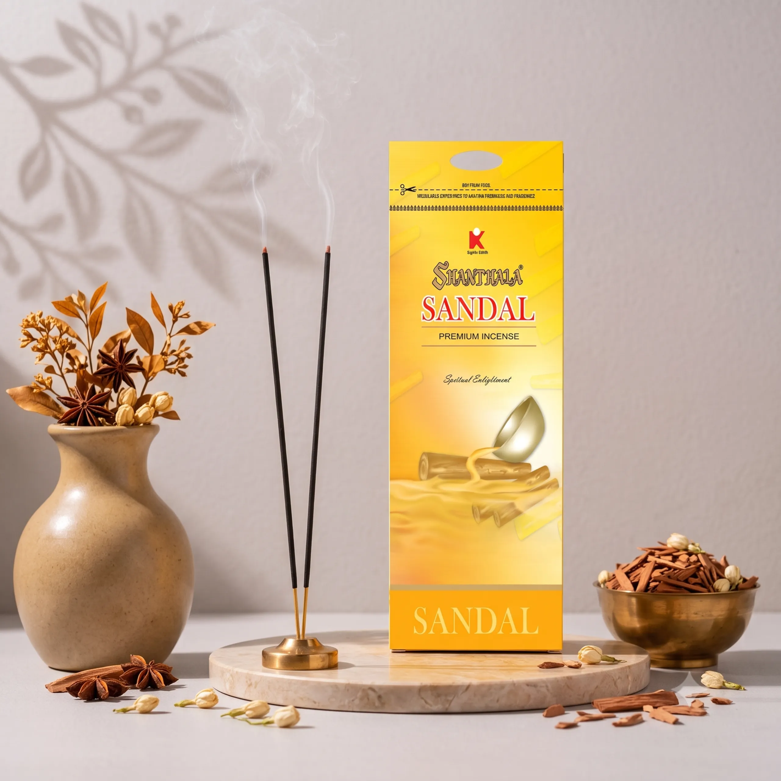Shanthala Sandal Premium Incense Sticks - 108g