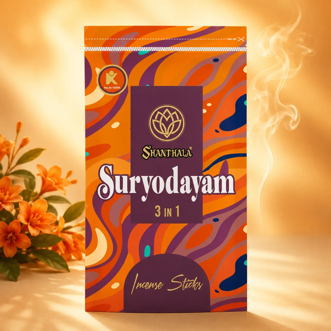Shanthala Suryodayam 3 in 1 Economy Range Zipper Incense Sticks 375g